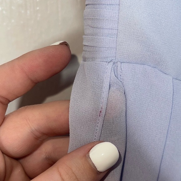 NWT Y.A.S. ASOS Light Blue Strapless Molly Maxi Gown Dress Size Large - Picture 13 of 15